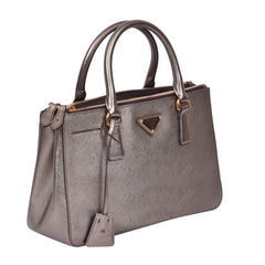 Prada Saffiano Double Zip Tote Bag