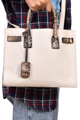 Saint Laurent Python Trim Sac De Jour