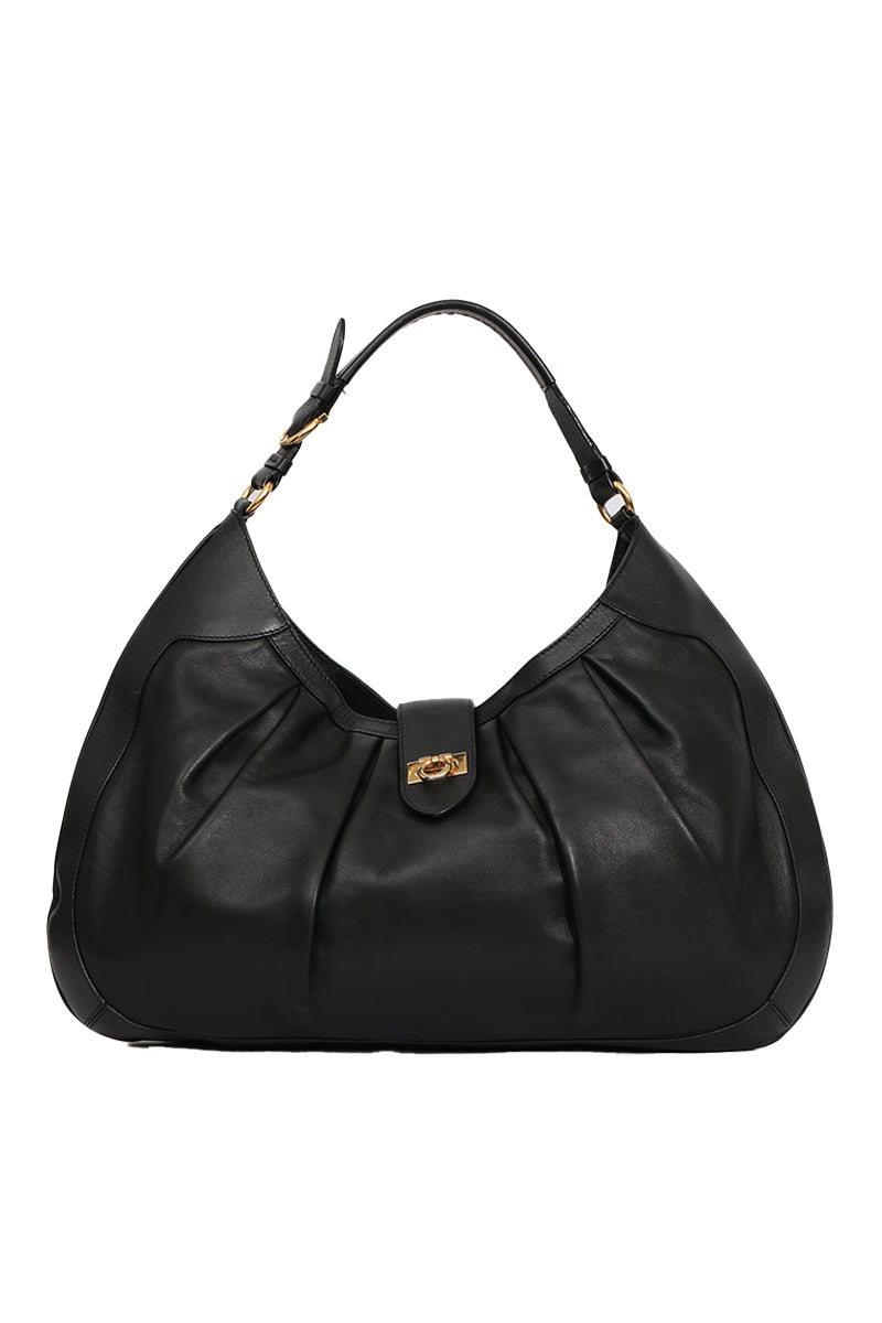 Salvatore Ferragamo Black Shoulder Bag