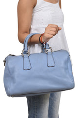 Salvatore Ferragamo Blue Satchel Bag