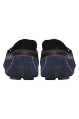 Salvatore Ferragamo Blue Suedegancini Loafers