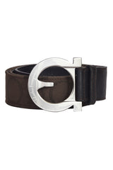 Salvatore Ferragamo Monogram Canvas Belt