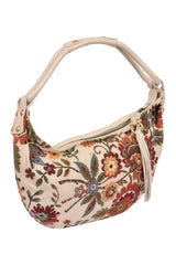Salvatore Ferragamo Floral Weaved Hobo Bag