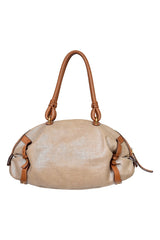 Salvatore Ferragamo Gancini Canvas Handbag