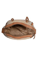 Salvatore Ferragamo Gancini Canvas Handbag