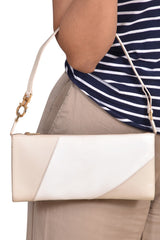 Salvatore Ferragamo Ivory White Canvas Razorbag