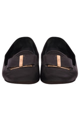 Salvatore Ferragamo Leather Vara Bow Flats