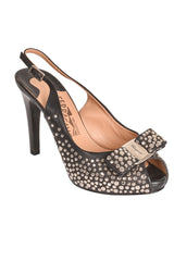 Salvatore Ferragamo Louvre Scilla Bow Slingback Sandals