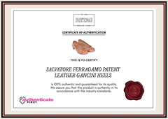 Salvatore Ferragamo Patent Leather Ganciniheels