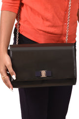 Salvatore Ferragamo Patent Leather Miss Vara Bow Bag