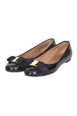 Salvatore Ferragamo Patent Leather Varina Flats