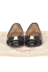 Salvatore Ferragamo Patent Leather Varina Flats