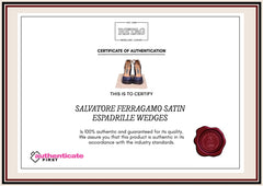 Salvatore Ferragamo Satin Espadrille Wedges