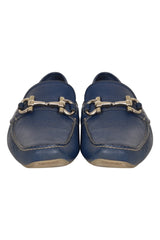 Salvatore Ferragamo Slip On Blue Loafers