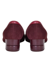 Salvatore Ferragamo Square Buckle Suede Pumps