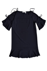 See By Chloe Short Sleeved Black Dress