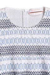 See By Chloe White Cotton Smocked Top