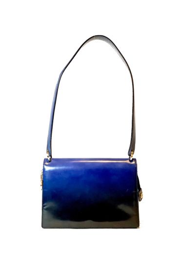 Ferragamo Blue Ombre Logo Bag