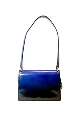 Ferragamo Blue Ombre Logo Bag