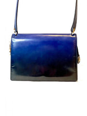 Ferragamo Blue Ombre Logo Bag