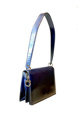 Ferragamo Blue Ombre Logo Bag