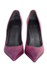 Stuart Weitzman Crocodile Pattern Pump