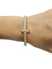 Tiffany & Co. T1 Wide Diamond Hinged Bangle