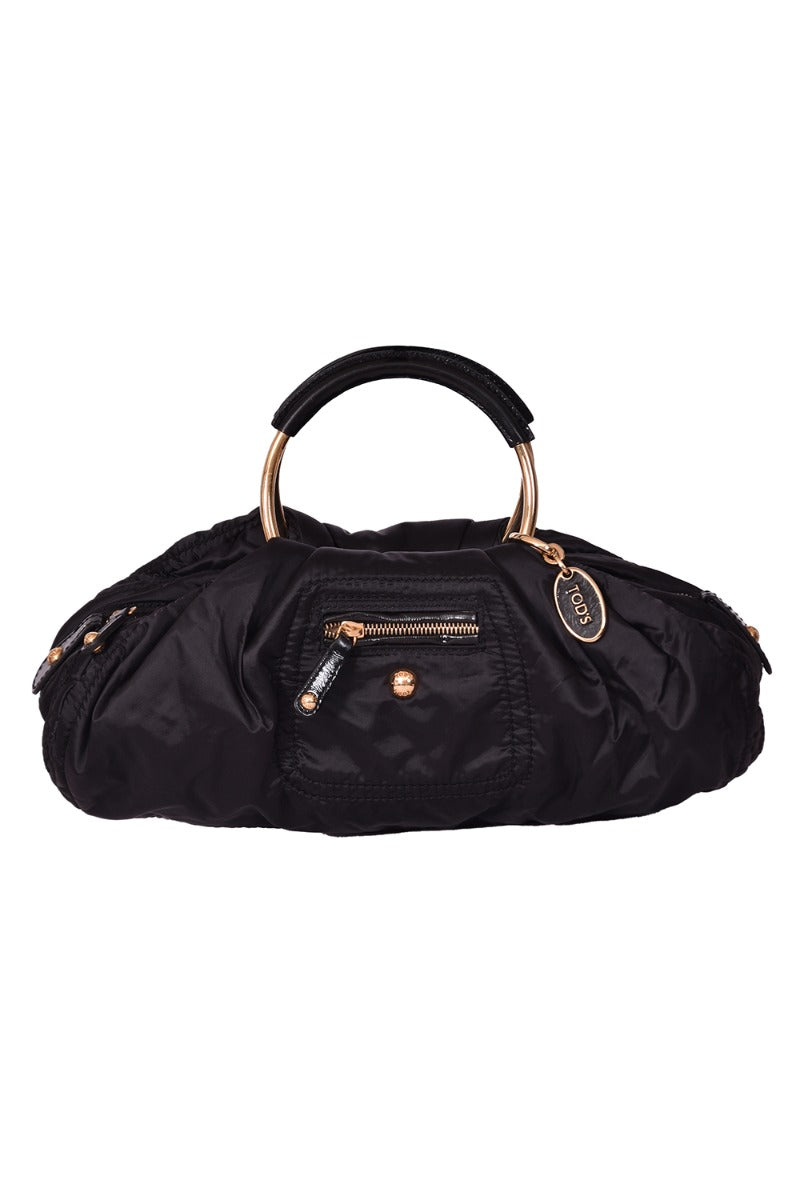 Tod'S Black Leatherette Bag