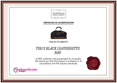 Tod'S Black Leatherette Bag