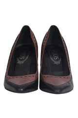 Tod'S Brown Leather Pointed Pumps