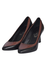 Tod'S Brown Leather Pointed Pumps