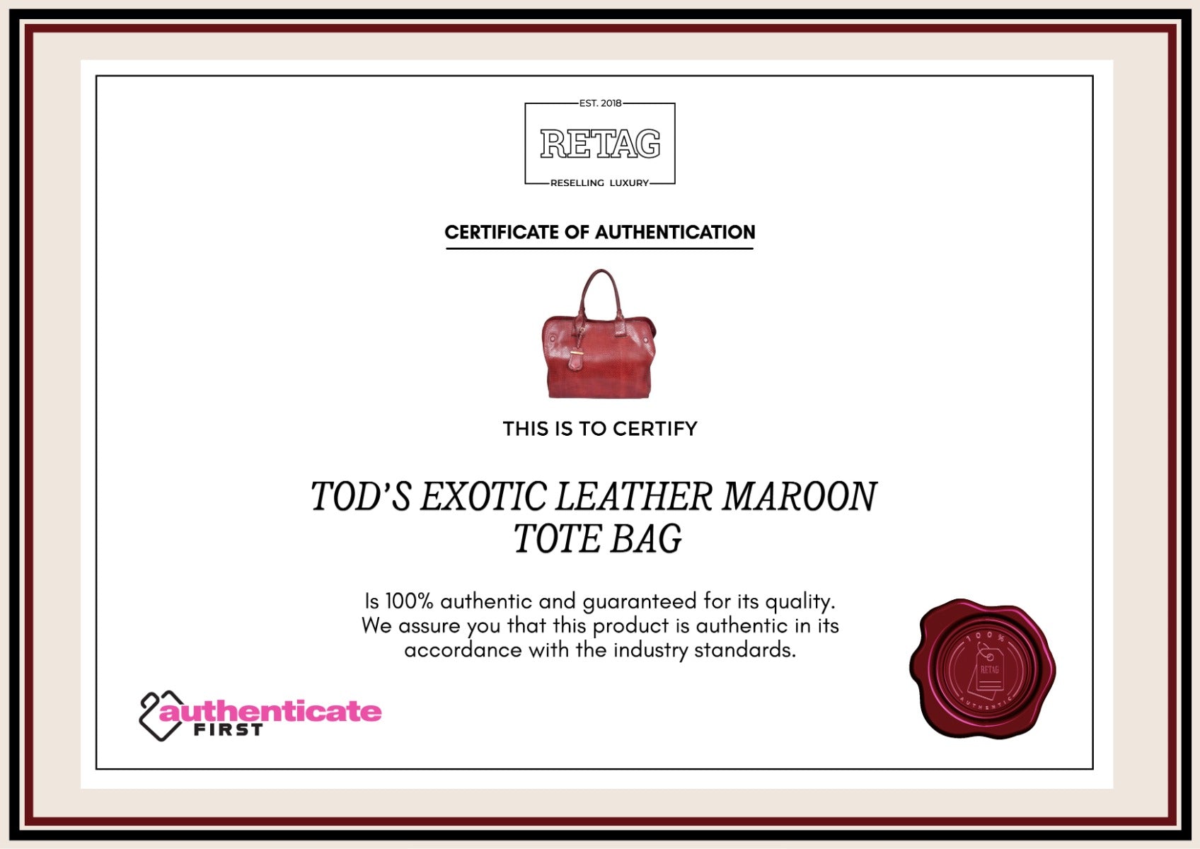 tod-s-exotic-leather-maroon-tote-bag