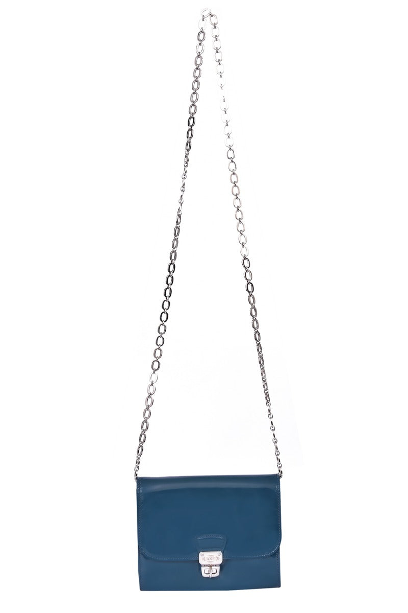 tod-s-patent-leather-teal-crossbody-bag