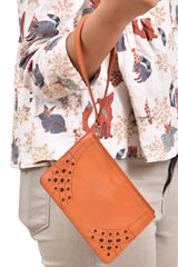 Tod'S T Soft Leather Wristlet