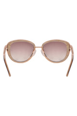 Tod'S Tortoise Leather Trim Sunglasses