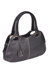 Tods Black Leather Handbag
