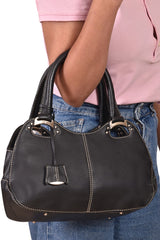 Tods Black Leather Handbag