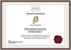 Tory Burch Golden Buckle Belt