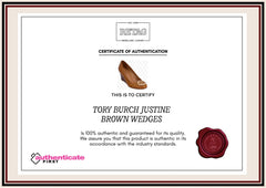 Tory Burch Justine Brown Wedges