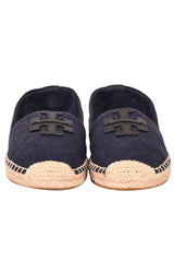 Tory Burch Navy Weston Flat Espadrilles