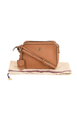 Tory Burch Robinson Pebbled Double Zip Cross Body