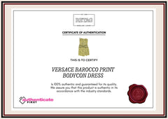 Versace Barocco Print Bodycon Dress