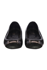 Versace Black Ballet Flats