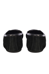 Versace Black Ballet Flats