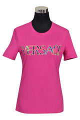 versace-fuschia-logo-t-shirt