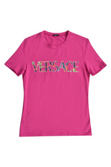 versace-fuschia-logo-t-shirt