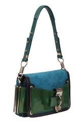 Versace Goddess Patent Leather Shoulder Bag