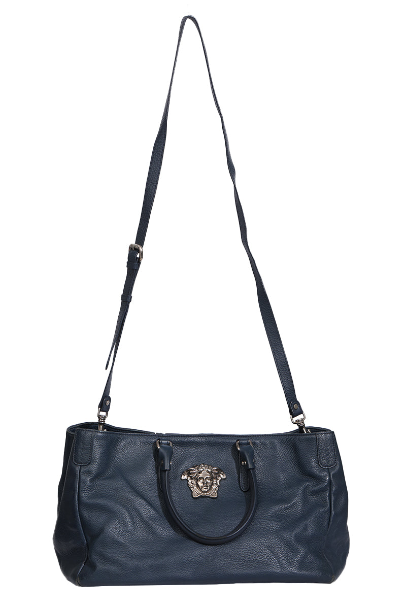 Versace La Medusa Leather Handbag