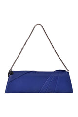 Versace Leather Blue Sling With Sequin Rose