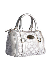 Versace Leather Trimmed Nylon Tote Bag